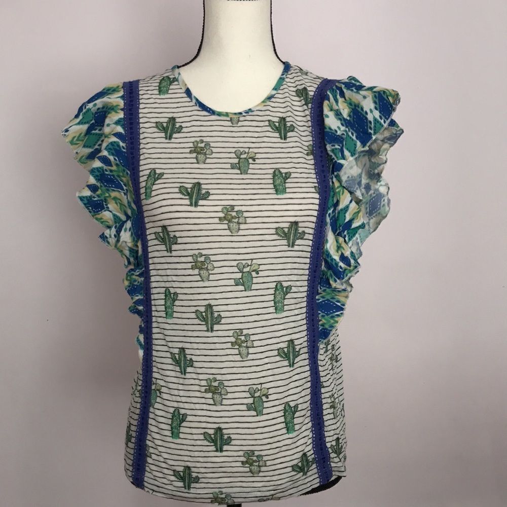 Anthropologie Conditions Apply Zofana Top size S - Picture 3 of 14